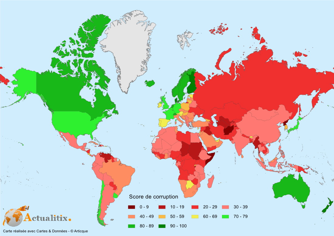 Corruption Dans Le Monde En 2012 9905