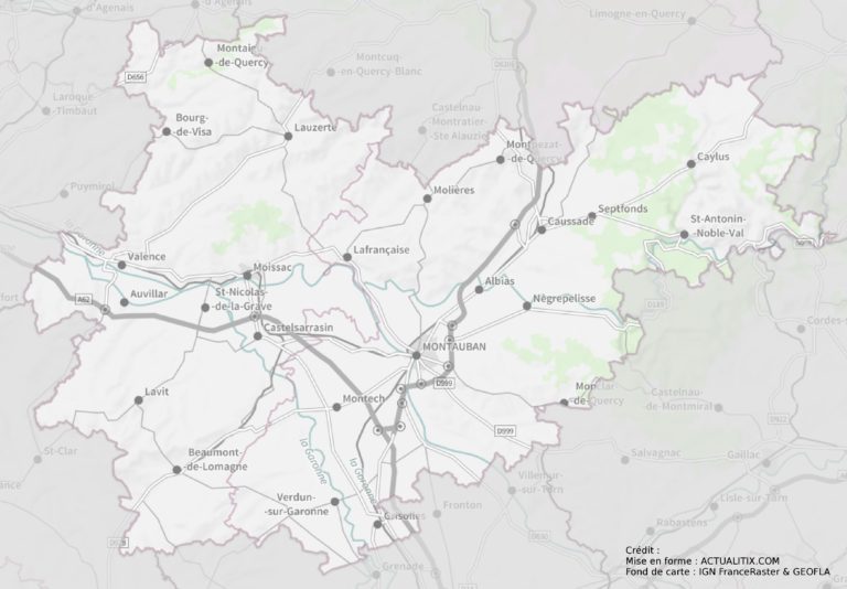 Carte Du Tarn Et Garonne Tarn Et Garonne Carte Du D Partement