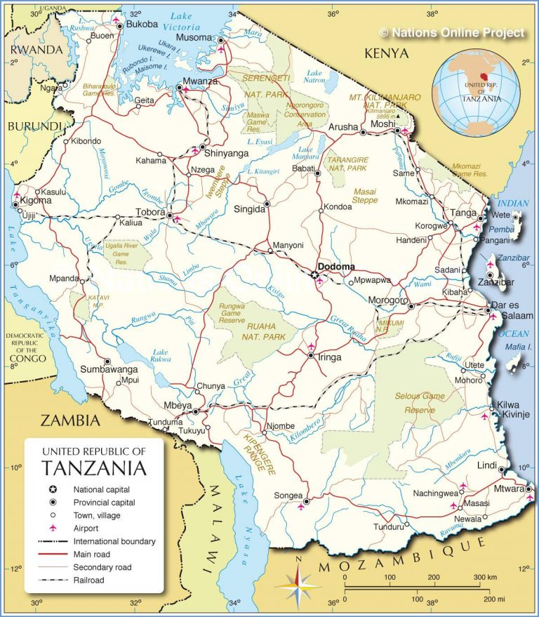 Carte De La Tanzanie Plusieurs Cartes Du Pays Africain Villes