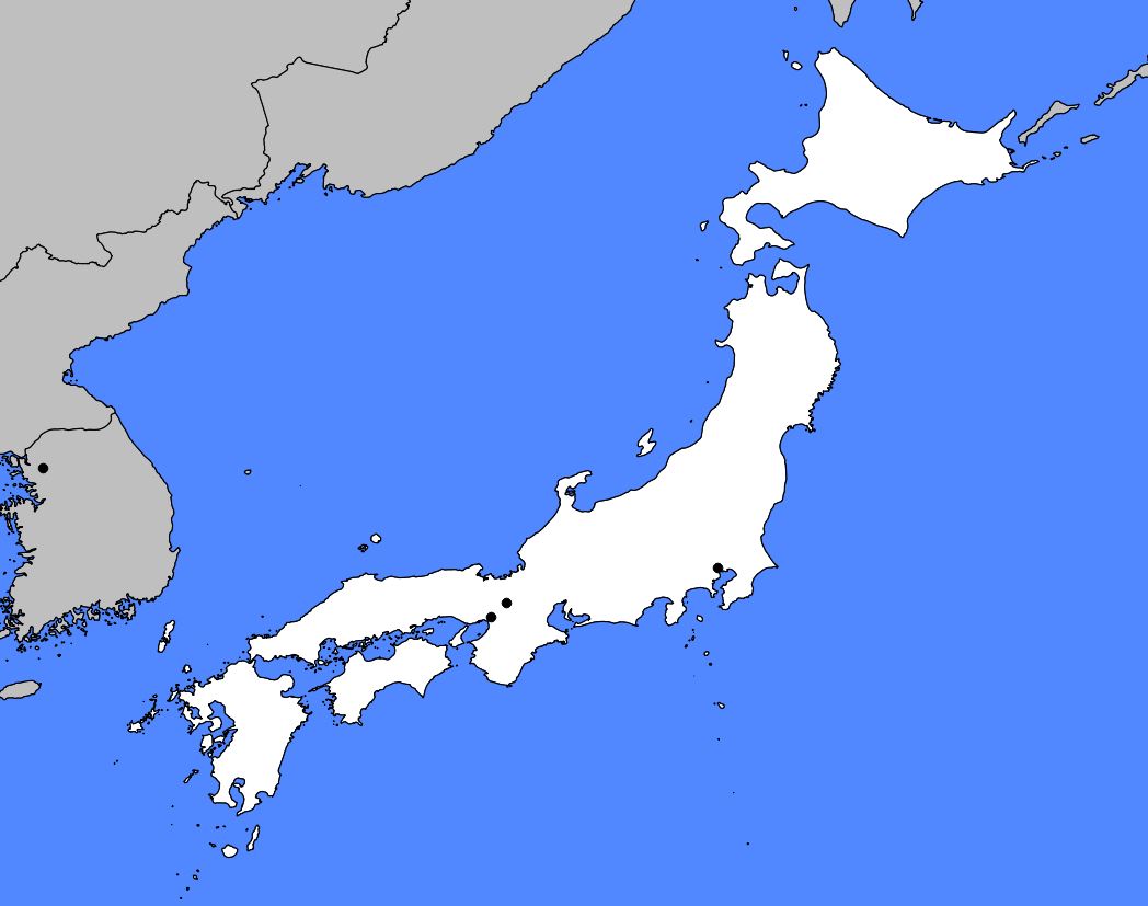 Carte du Japon - Plusieurs cartes du pays en Asie (villes, relief,  vierge)