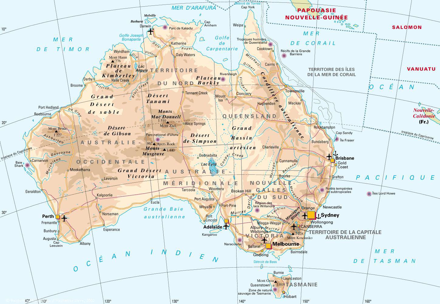 Carte De L Australie Carte