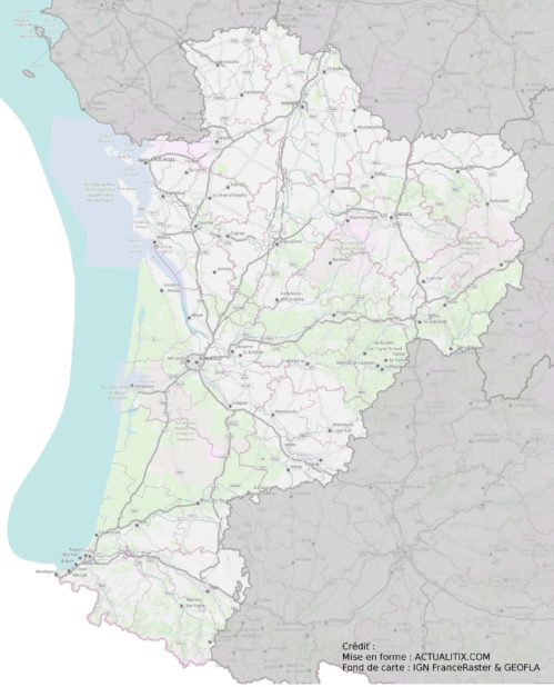 Nouvelle-Aquitaine carte