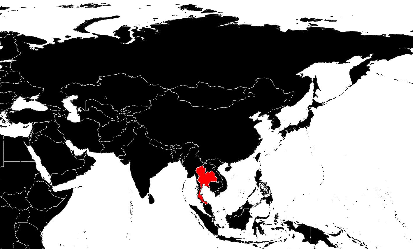 Ou est la thaïlande, Ou se trouve la thailande sur une carte du monde, Ou  se trouve thailande