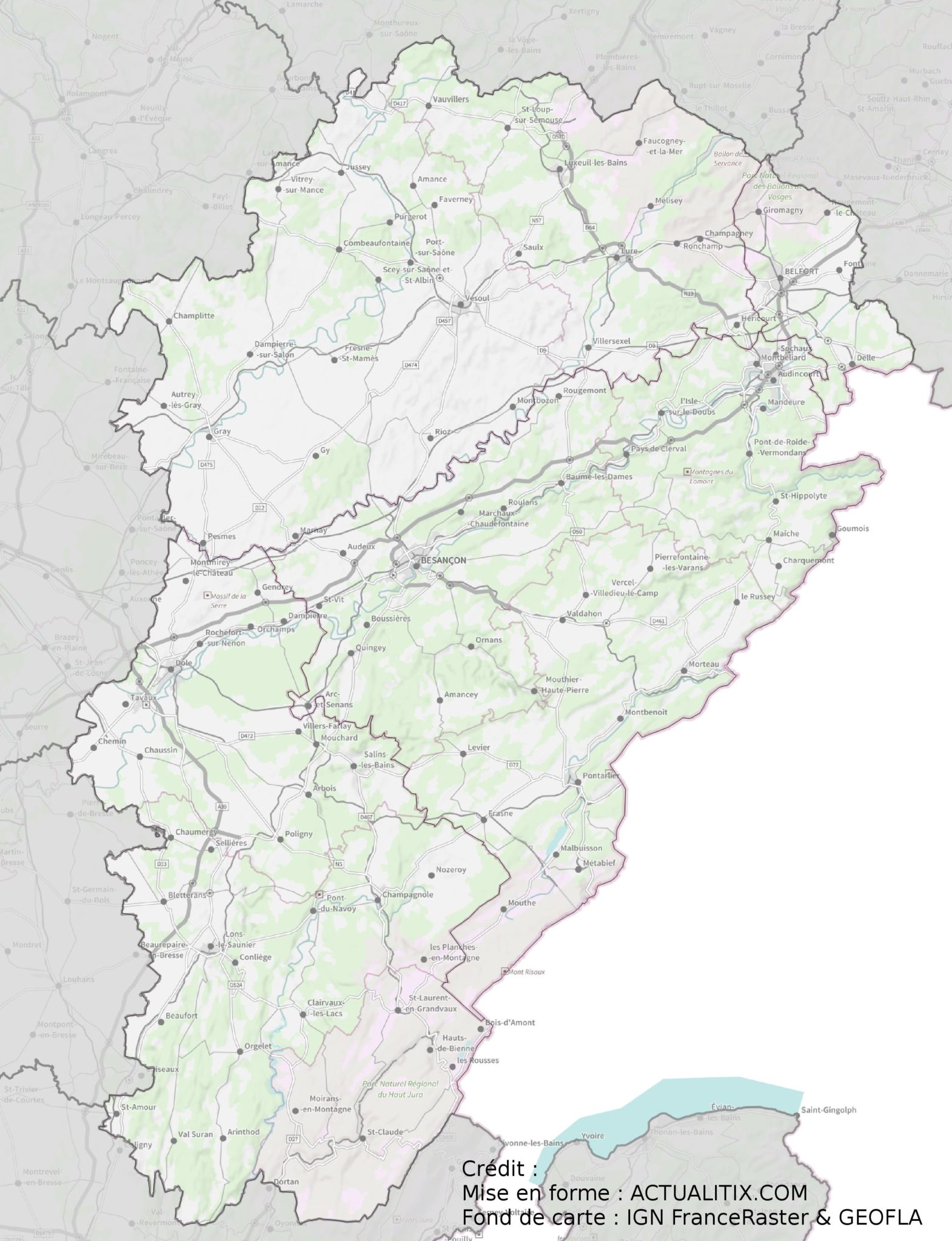 Carte De La Franche Comté Plusieurs Cartes De La Région De Lest 0957