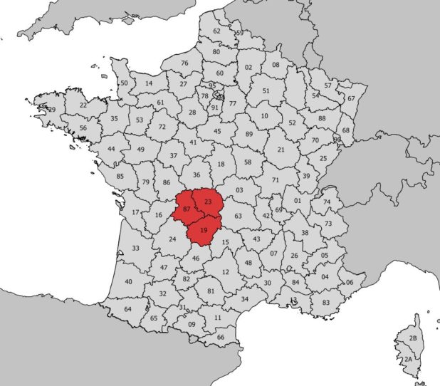 Où se trouve la région du Limousin
