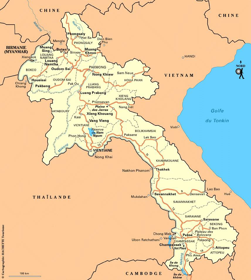 Population Map Of Laos