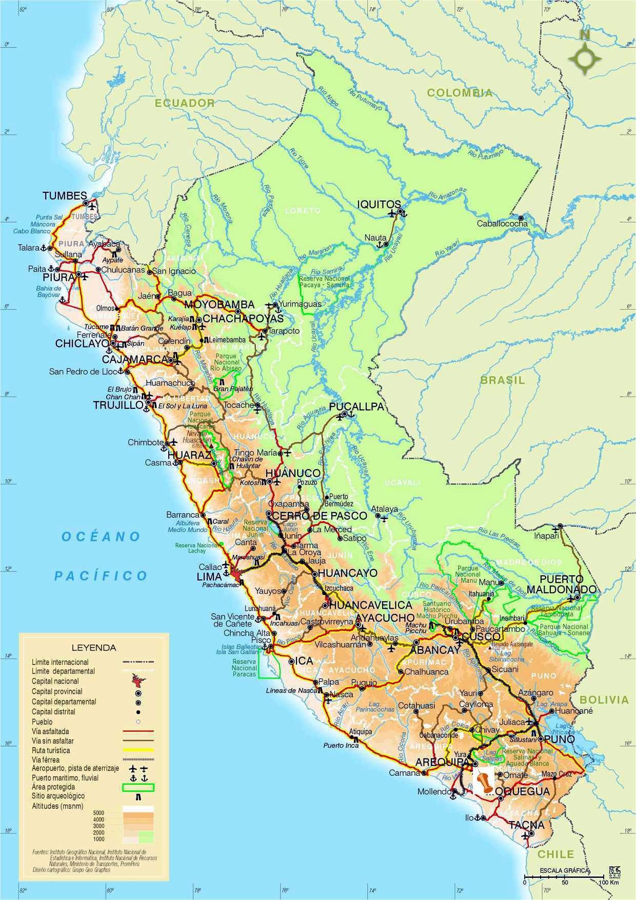 Carte Du Pérou Carte Du Pays En Amérique Du Sud Villes Géographie 