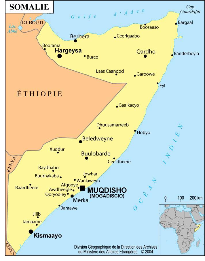 Somali Map With Regions