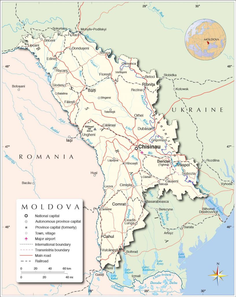 Карта молдовы с городами и селами на русском языке на весь экран без регистрации