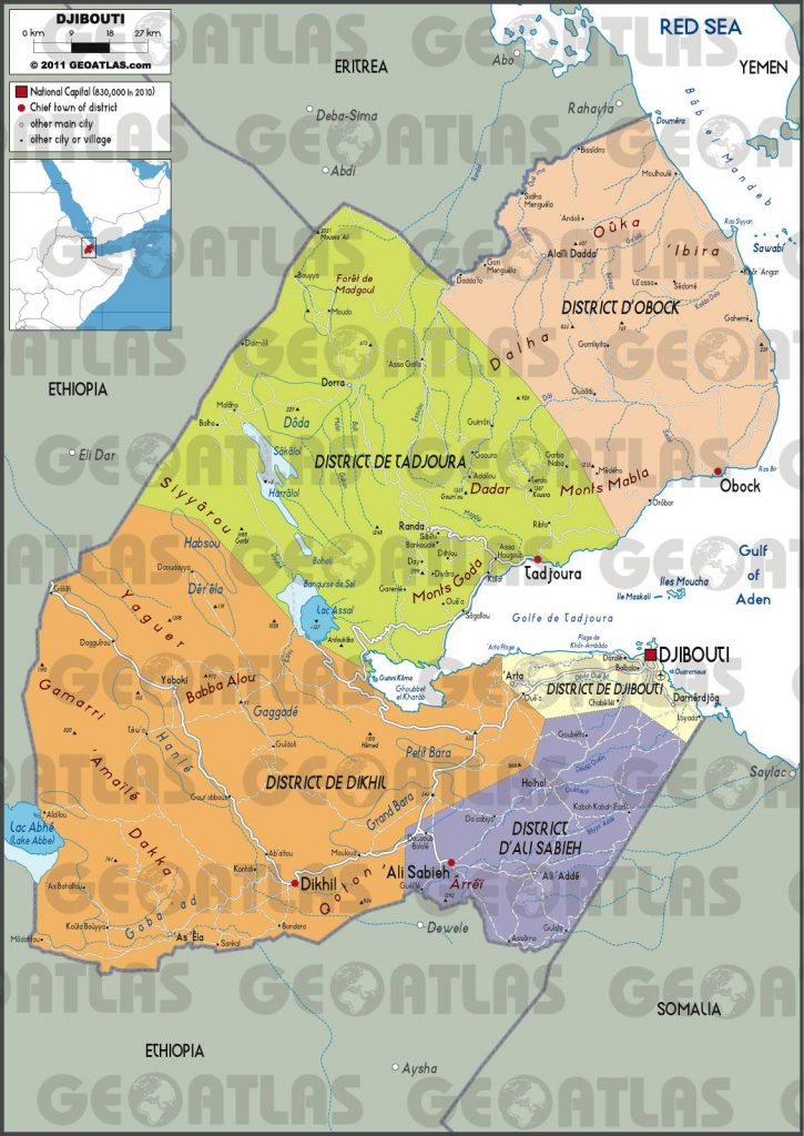 Carte géologique de la République de Djibouti - CCGM - CGMW