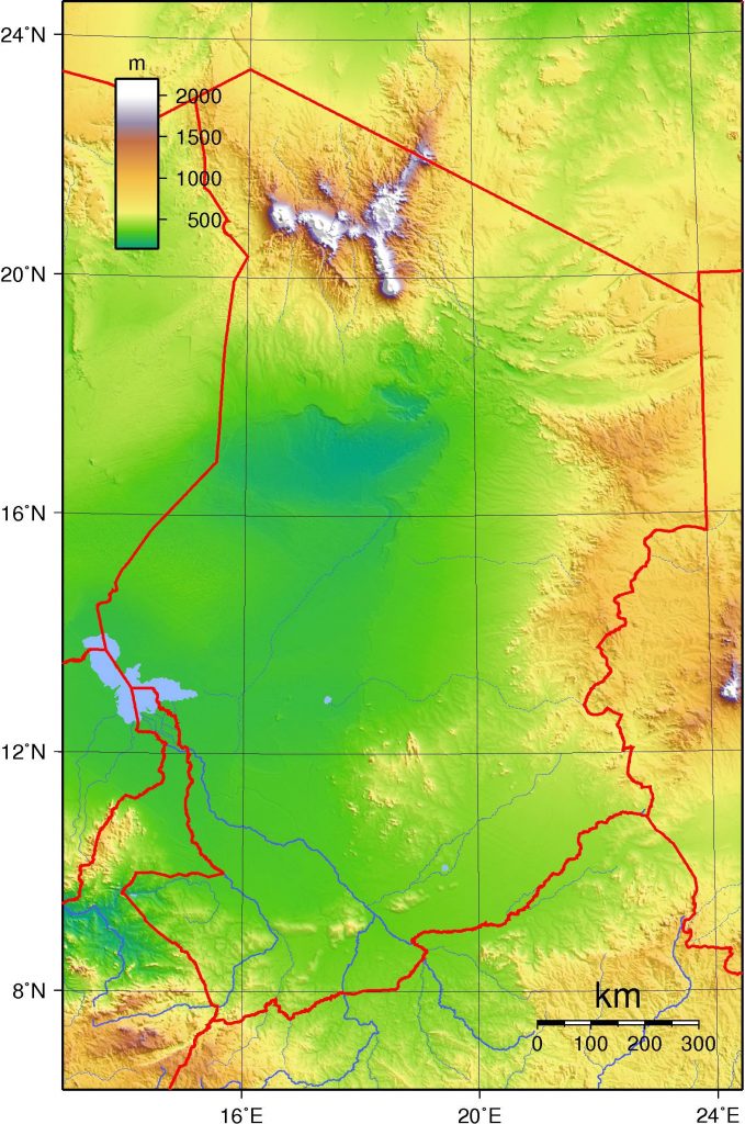 Carte Du Tchad - Plusieurs Cartes Du Pays En Afrique