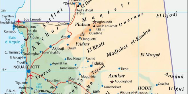 Carte De La Mauritanie - Plusieurs Cartes De La Mauritanie