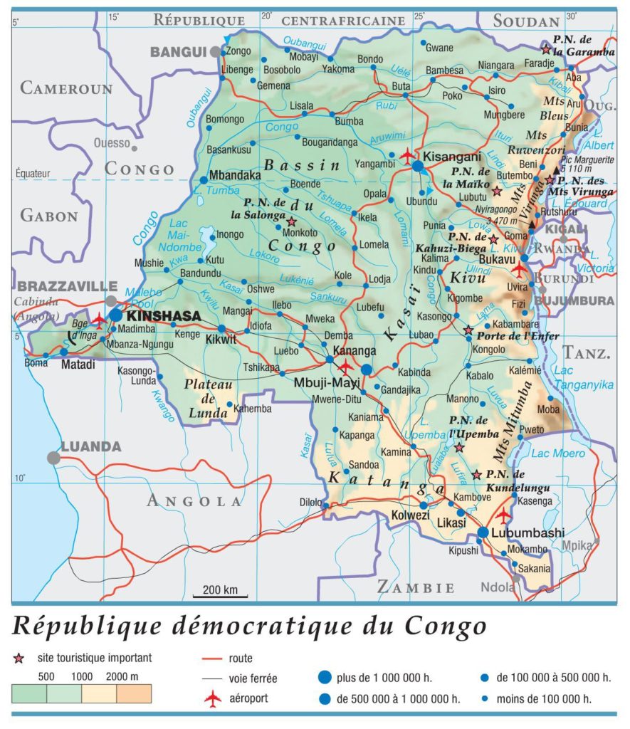 Carte De La République Démocratique Du Congo - Plusieurs Cartes