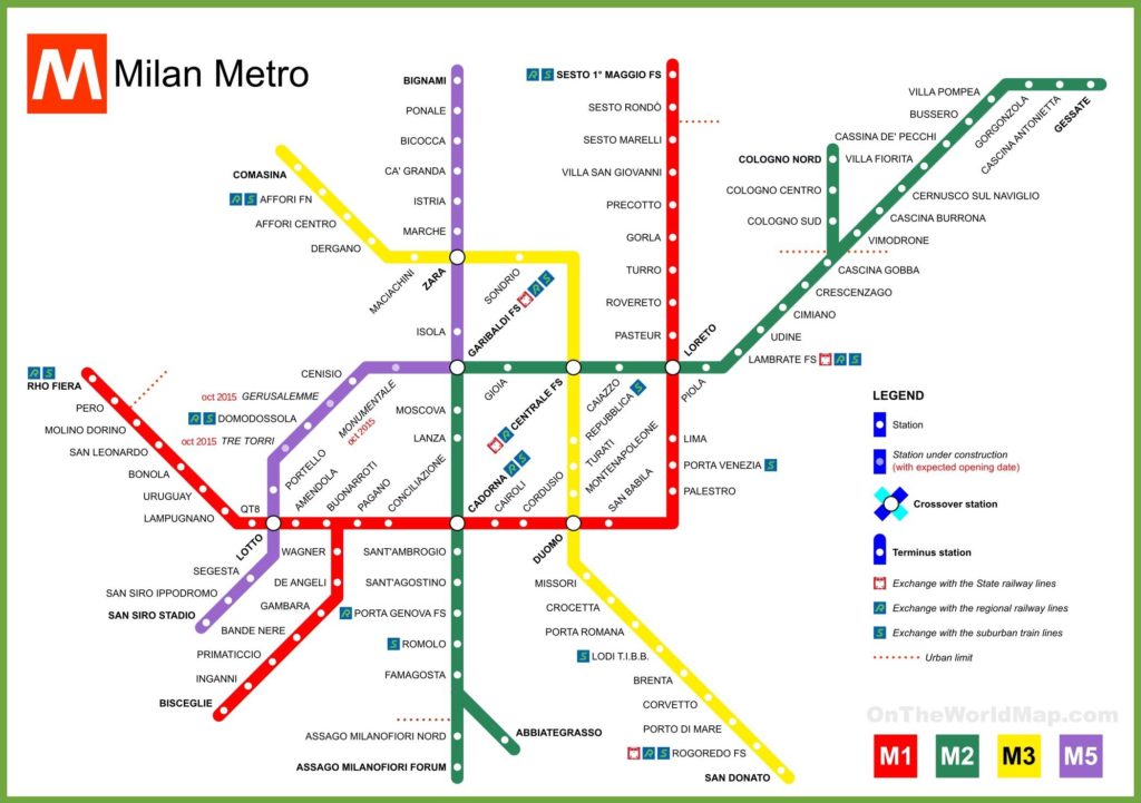 Carte De Milan En Italie Plusieurs Cartes De La Ville En Lombardie   Carte Metro Milan 1024x721 